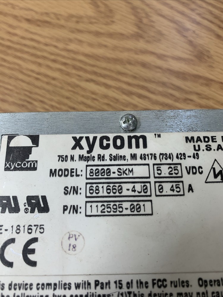 XYCOM Power Supply 8000-SKM See Pics
