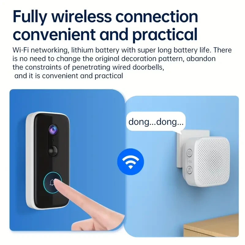 2k HD Smart Video Doorbell – The Ultimate Security Solution for Your Home