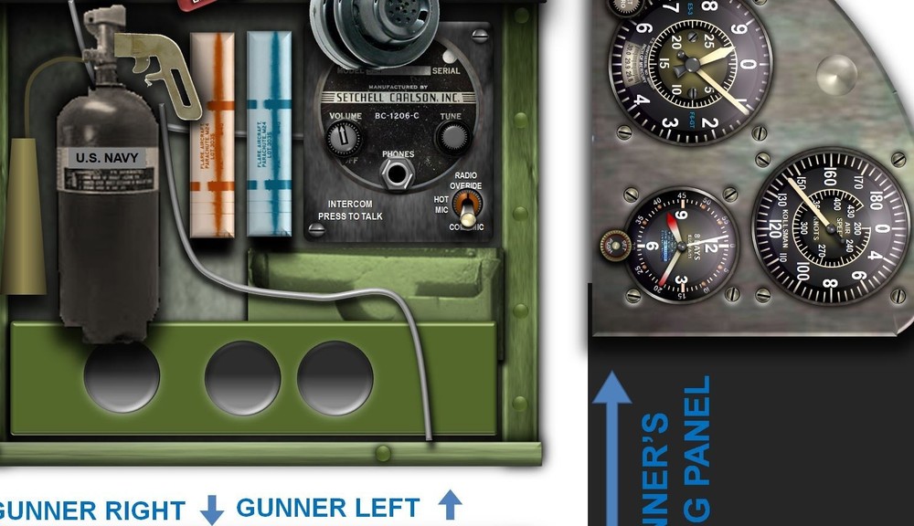 SBD DAUNTLESS COCKPIT instrument panel CDkit