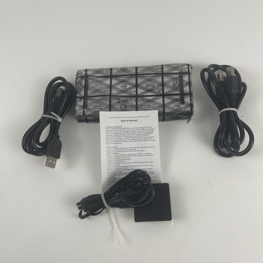 Audio Video Processor 4K HDMI USB KVM SWITCH 2x2 New Open Box