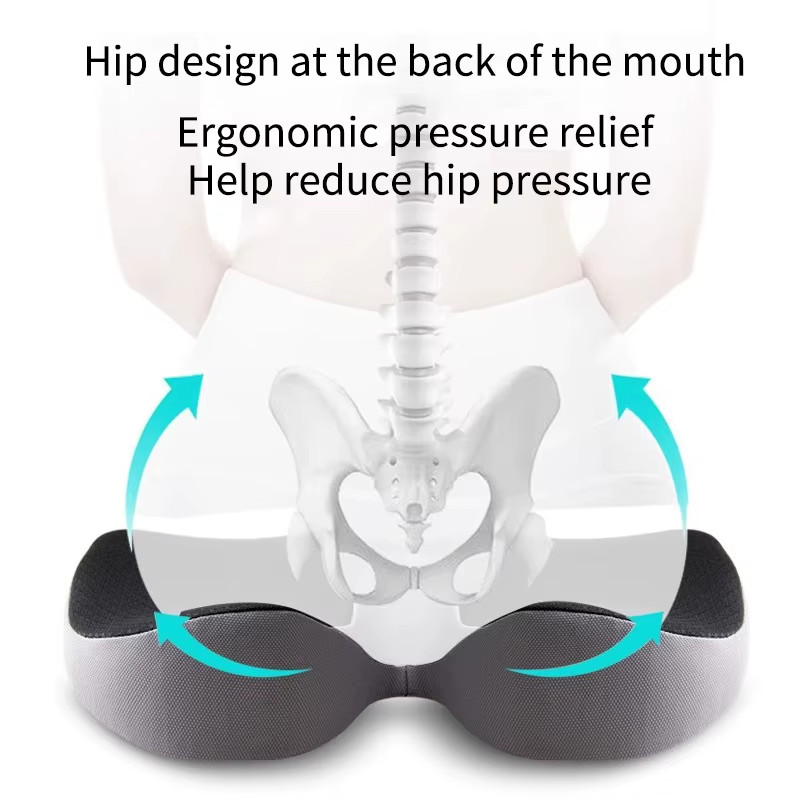 Memory Foam Prostate Cushion Tailbone Sciatica Back Pain Relief | Comfy Car Seat