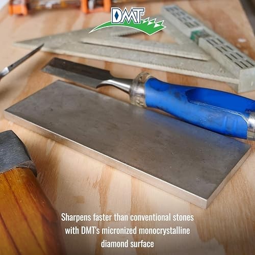 DMT D8C Dia-Sharp Bench Stone, Diamond Knife Sharpener, Coarse (325), Flat Sharp