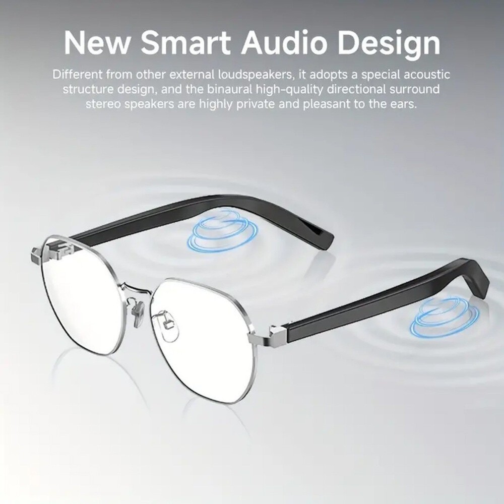 Bluetooth Smart Glasses, Smart Wireless Headphone Glasses for Office