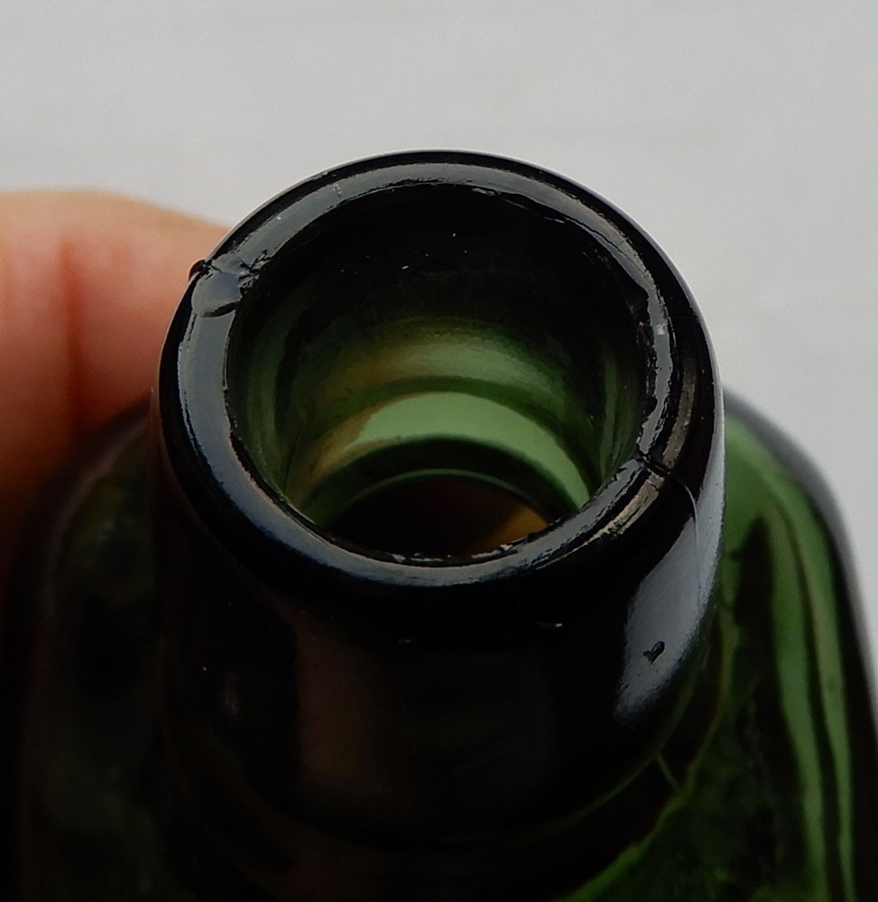 Miniature De Kuyper's "Squareface" GIN bottle c1930's (J)
