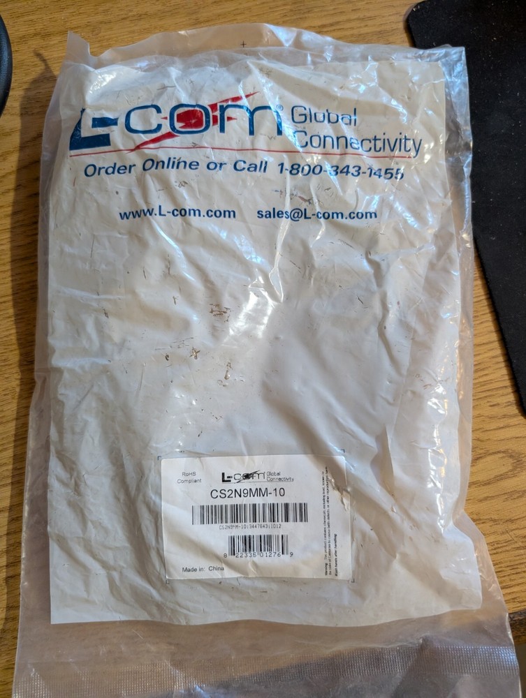 CS2N9MM-10 LCOM CABLE 10' DB9M TO DB9M 1 UNIT