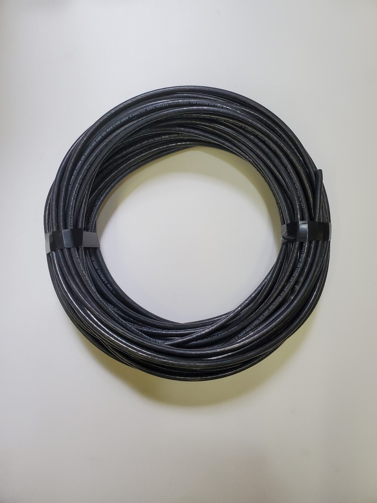 #6 AWG 600V THHN Stranded Copper Wire Black - UL Listed