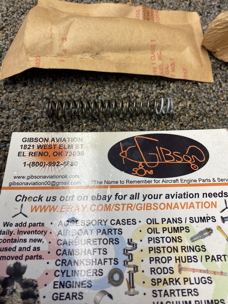 CONTINENTAL 533106 OIL PRESSURE INNER SPRING