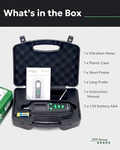 Digital Vibration Meter – VM-422 Industrial Vibrometer Vm-422 Built-in Sensor