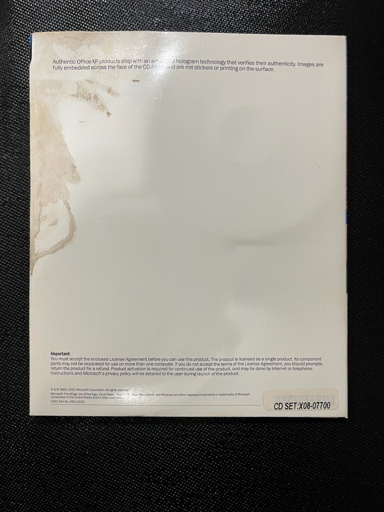 Microsoft Office Professional XP Developer - FULL VERSION - w/ Product Keys