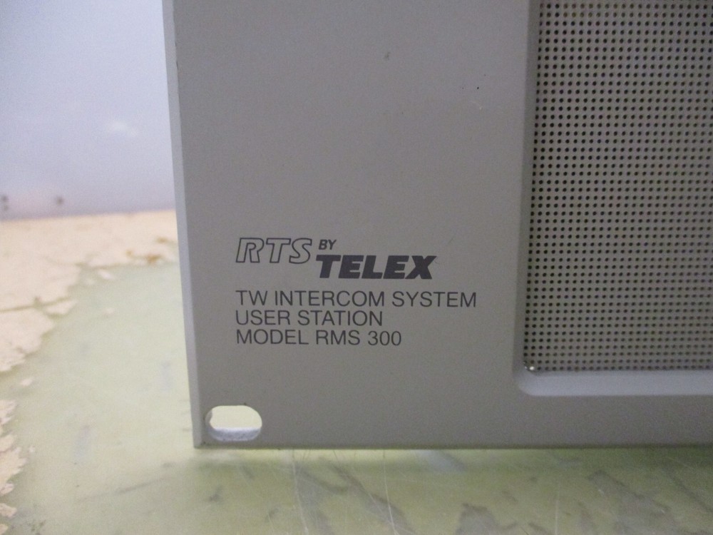 RTS Telex TW Intercom System User Station Rack Mount Model RMS 300 (#2)[4-D]
