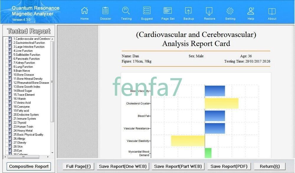 USA Drop Shipping 2024 White Hand Touch Quantum Magnetic Resonance Body Analyzer