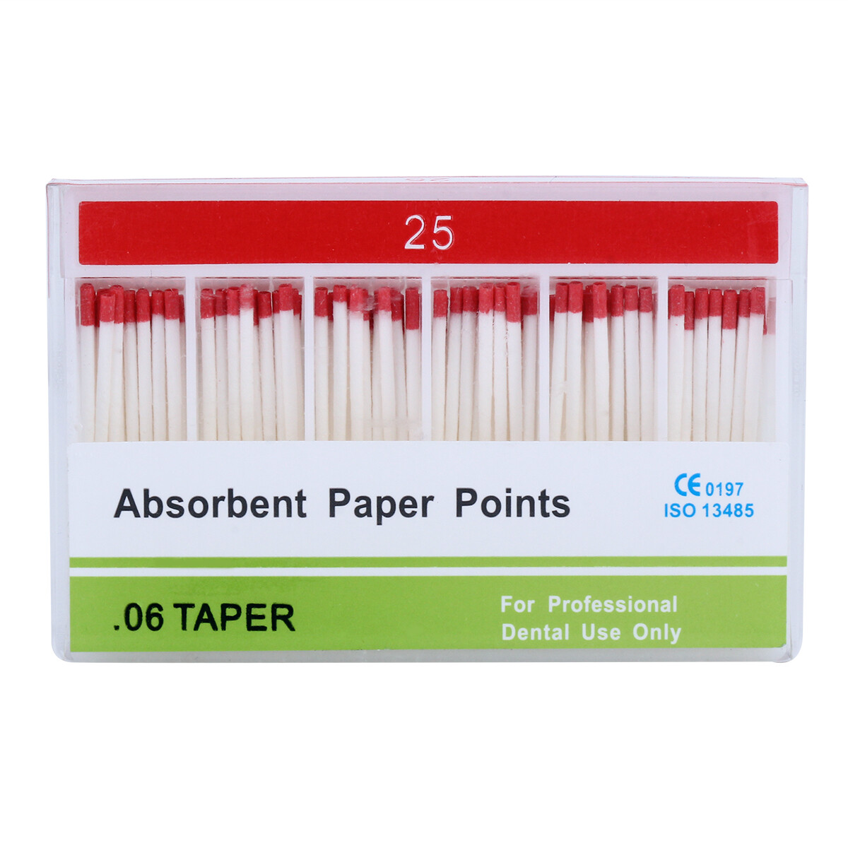 10X Dental Absorbent Paper Points 25# Taper.06 Root Endodontics Cleaning