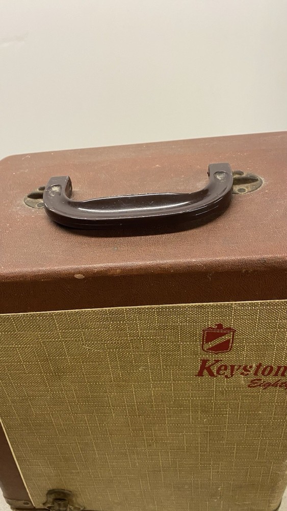 Antique 8mm Keystone Eighty Projector Tested W/Carrying Case