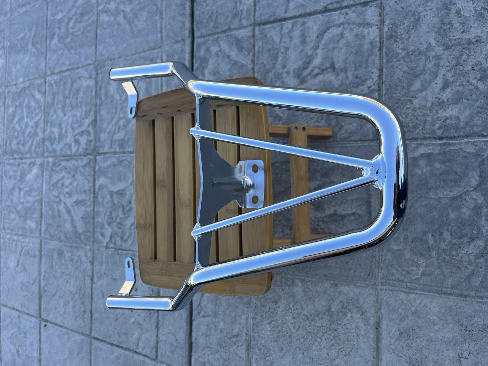 Rear Chrome Top Case Mount Givi SR131 Vespa GTS 125-150-300 Super