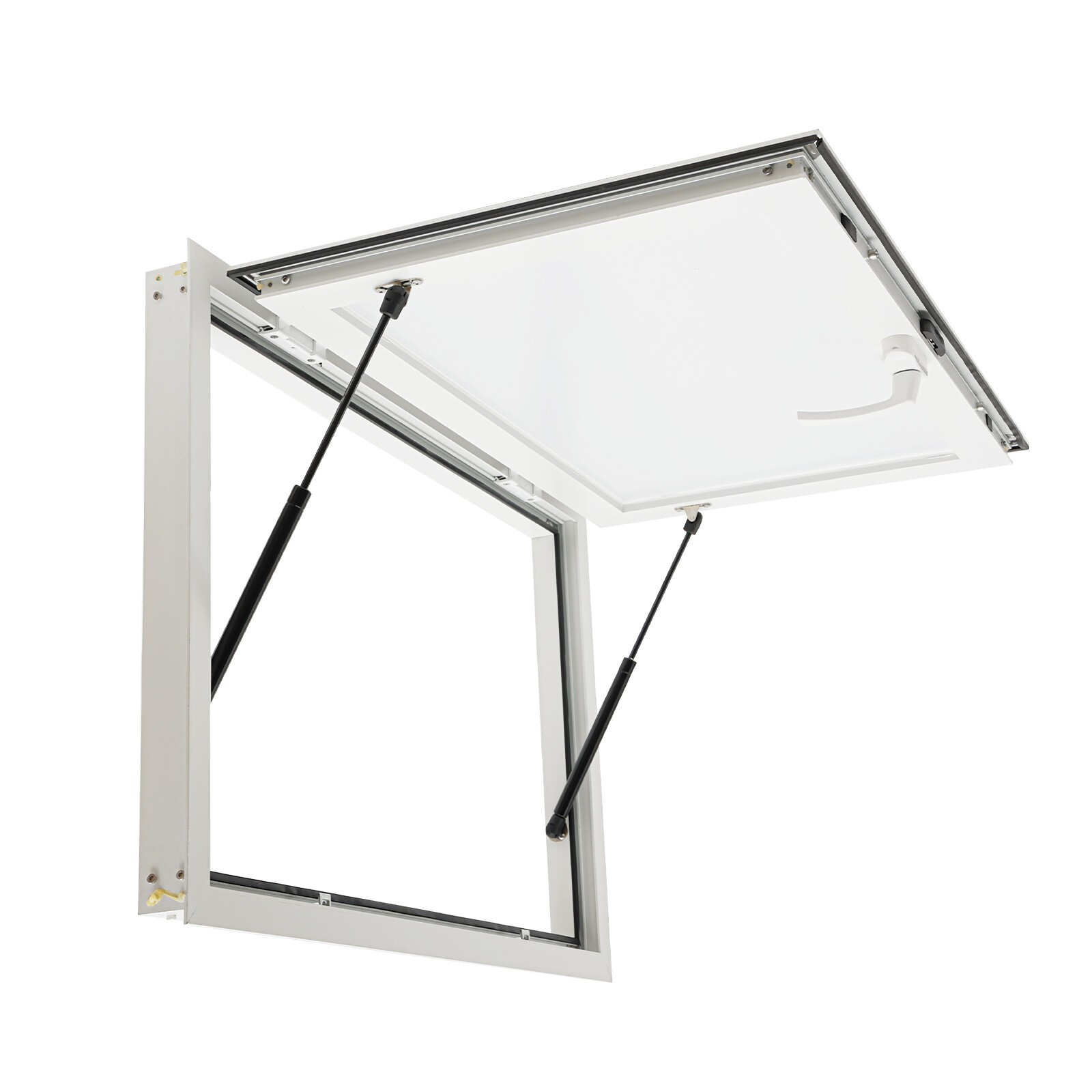 36"L x 24"W Concession Stand Serving Window Food Truck Service Window+Drag Hook