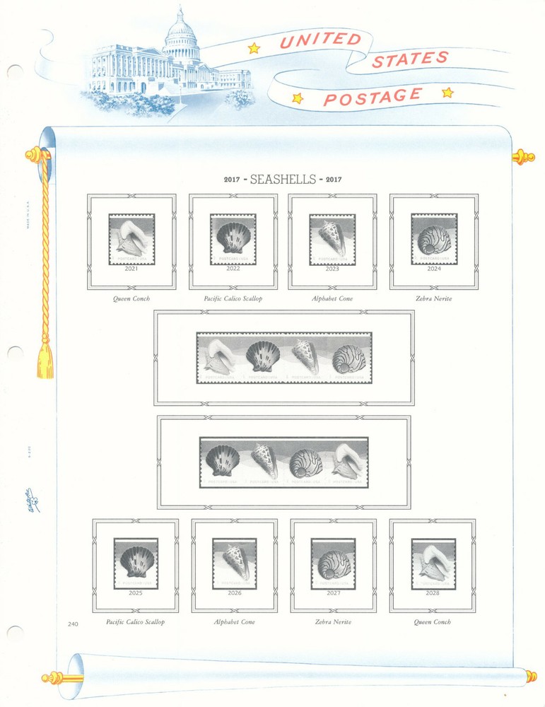 WHITE ACE 2017 US Regular Issue Singles & Coil Pairs Album Supplement RSC-41