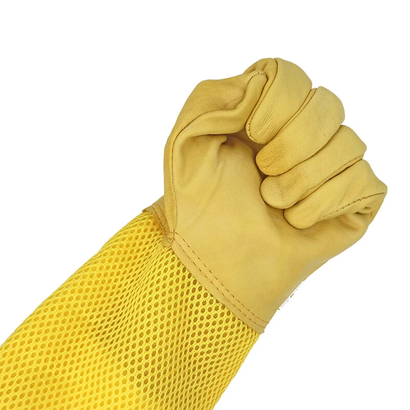 Beekeeper Gloves Protective Sleeves Ventilated Anti Bee for Beehive tools
