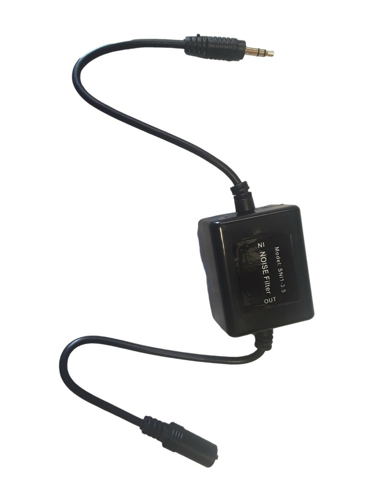 1 Pc 3.5mm Ground Loop Isolator Stereo AUX Cable Cancel Noise Reducer Filter