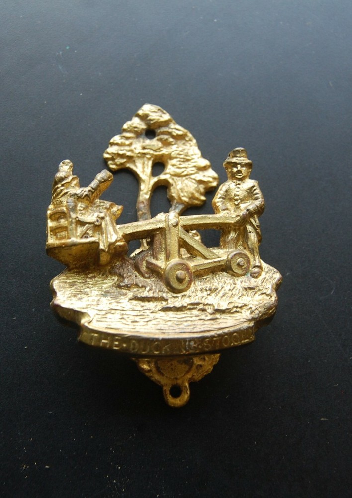Antique Brass Door  Knocker The Dunking Stool