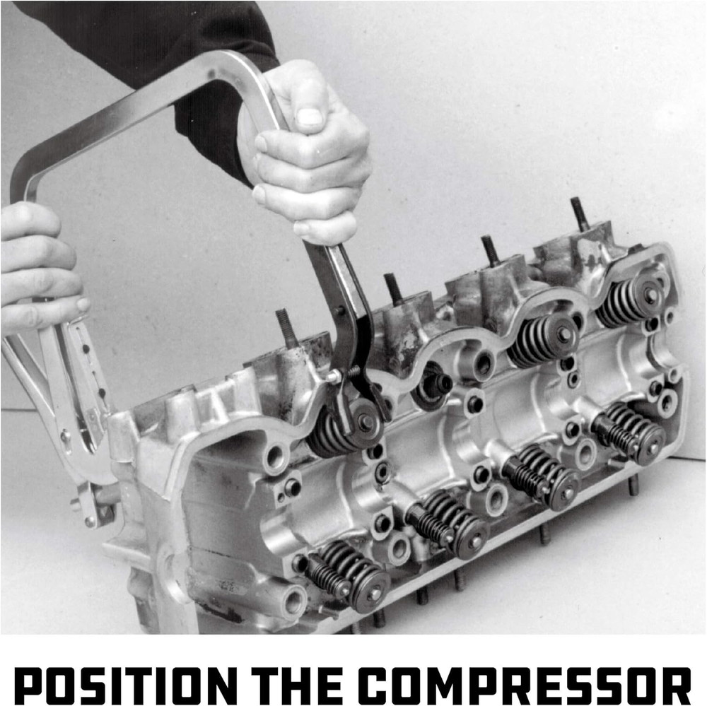 Valve Spring Compressor Kit, Remove Coil Springs, Cylinder Heads, T-Handle, Car
