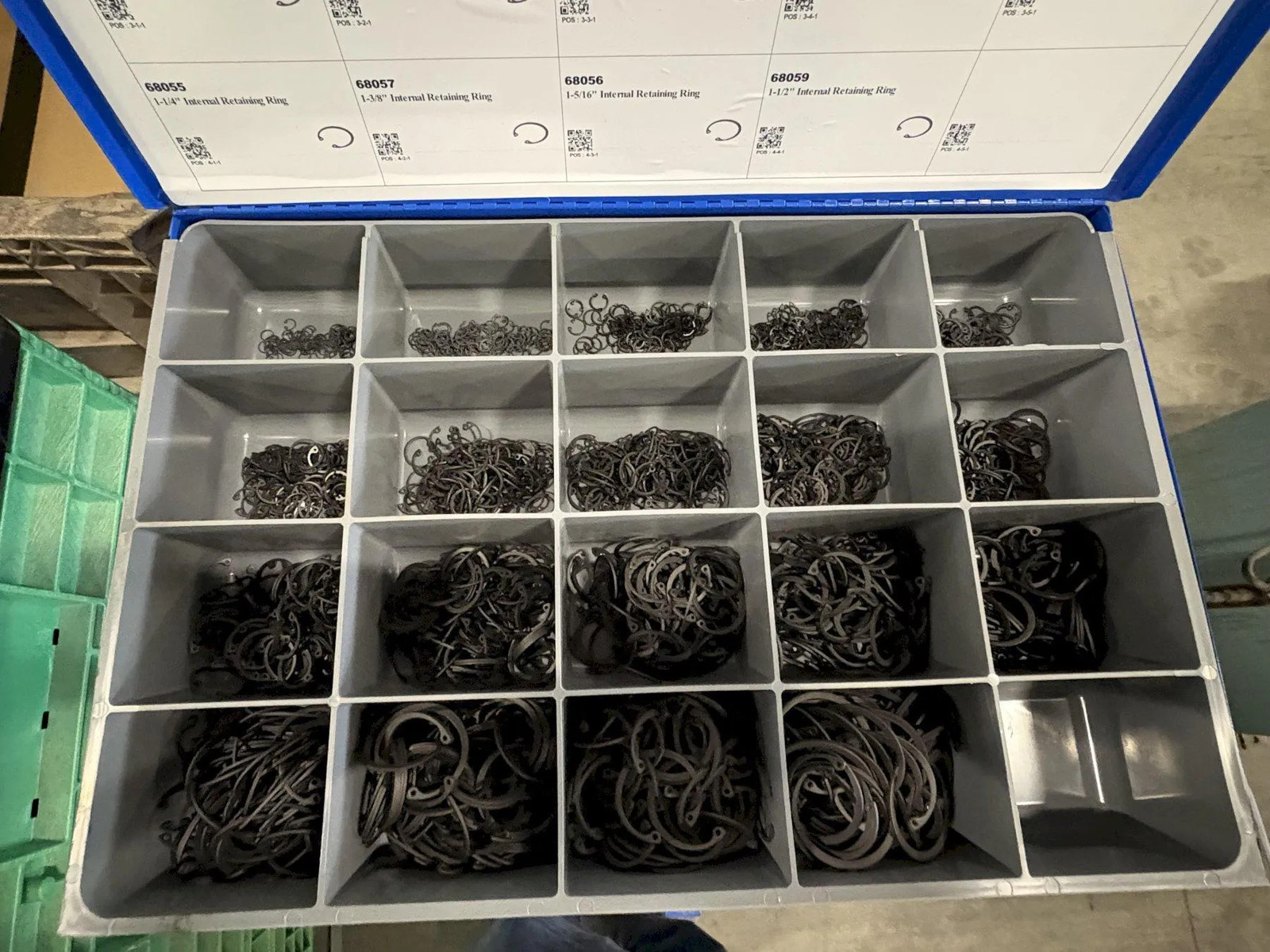 Fastenal 12 Drawer Parts Cabinet w/ Removable Drawers and Content