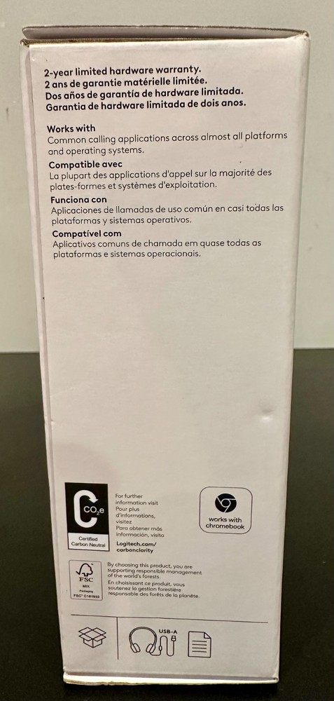 Logitech H390 USB Computer Headset Noise Cancelling Mic Stereo *NEW/UNOPENED*