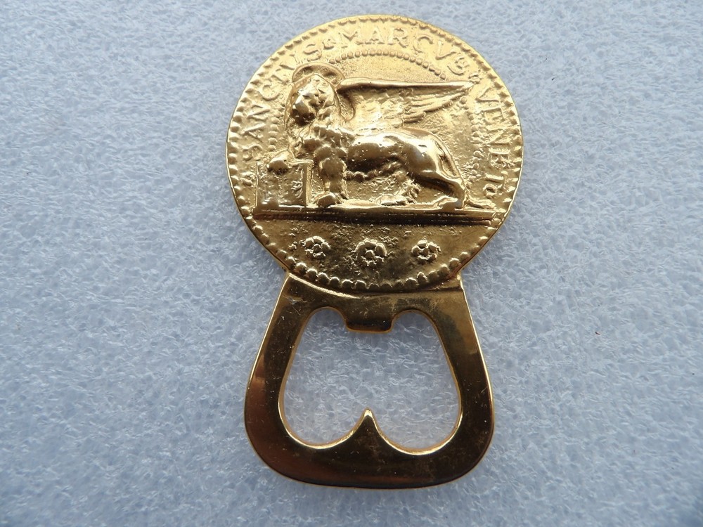 Vinage St. Mark brass bottle openers