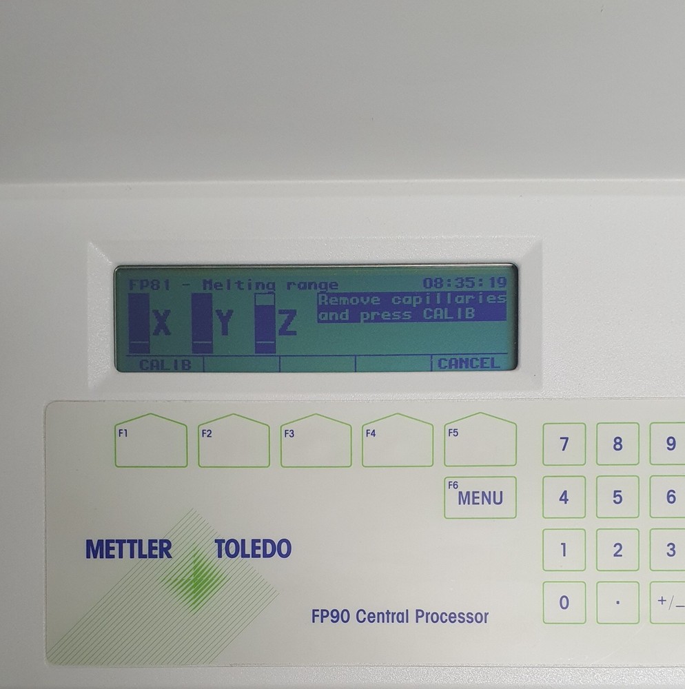 Mettle FP81: Melting Point and Range, Cloud and Boiling Point determination