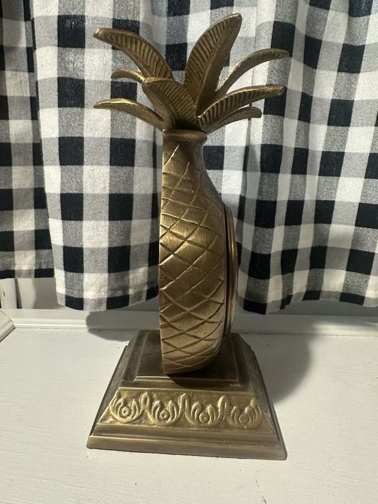 VINTAGE PINEAPPLE MANTLE CLOCK 2004