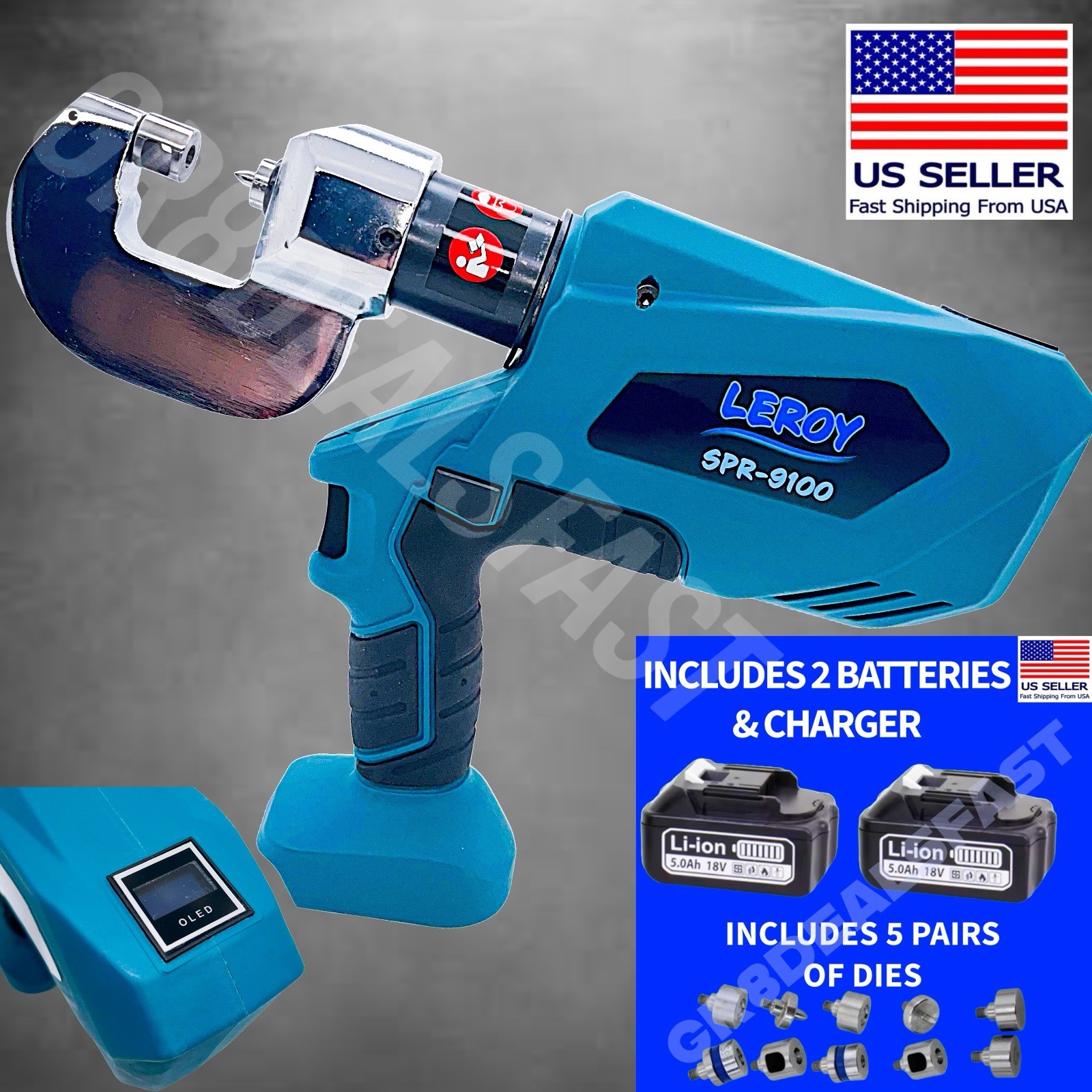 SPR 9100 Aluminum Body Shop Repair Self Piercing Rivet Gun Collision Damage 🔥