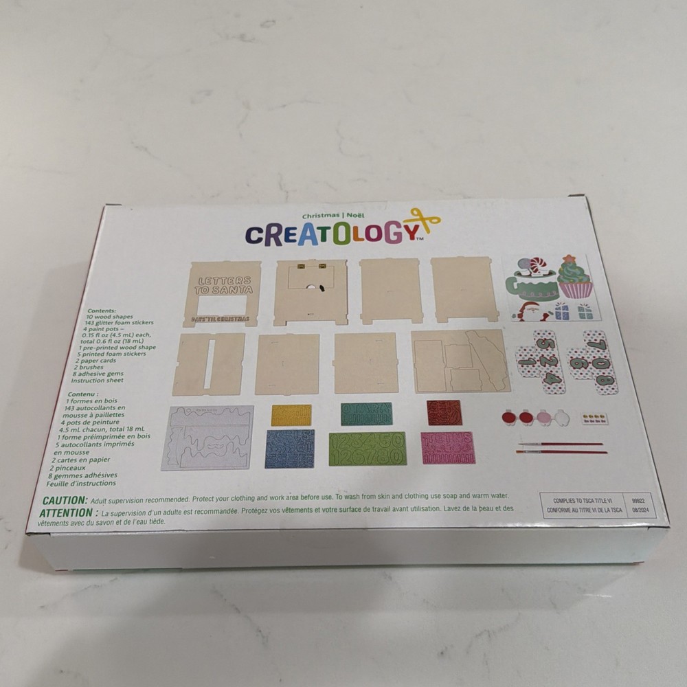Santa's Mailbox Countdown Kit Craft , Age 6+, Creatology. New. Christmas.