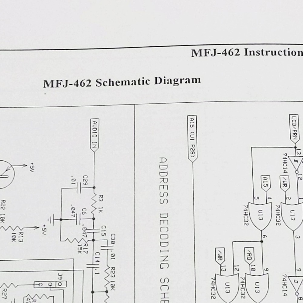 MFJ-462 Multi-Reader Instruction Manual, Original MFJ Manual