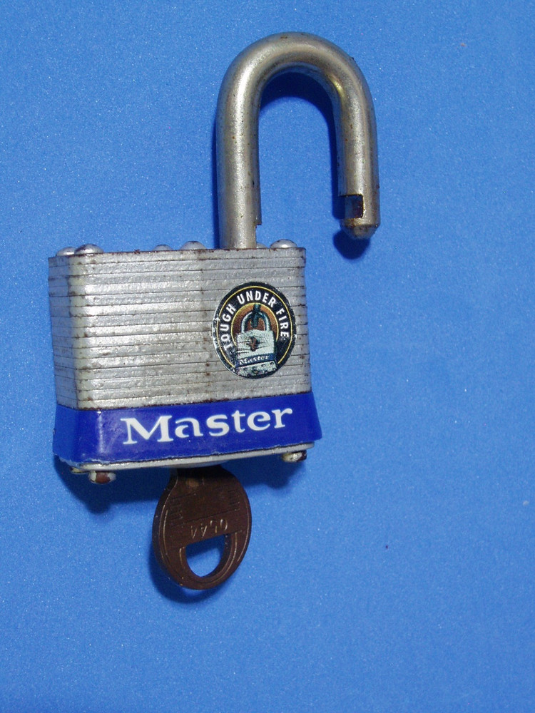 #3 MASTER PADLOCK KEY #0544 MADE IN USA USED