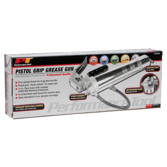Performance Tool W54204 Pro Pistol Grip Grease Gun