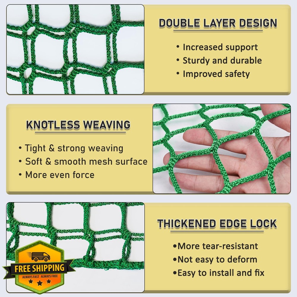 KAERYHET Double Layer Climbing Net for Kids Playground