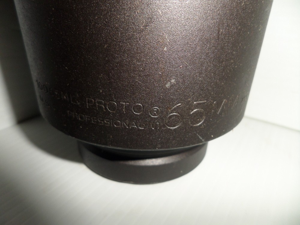 👀 NEW 🔩 PROTO 10065ML 65MM" DEEP IMPACT SOCKET 1 " DRIVE 6-PT