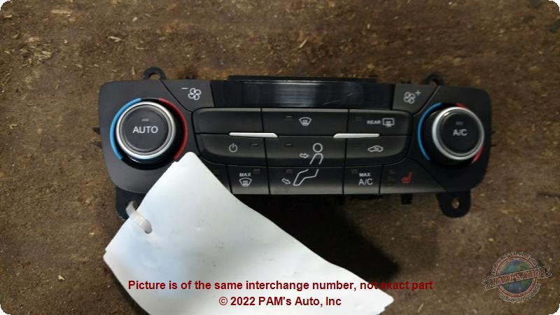 Used A/C Selector Switch fits: 2019 Ford Escape front automatic temperature cont