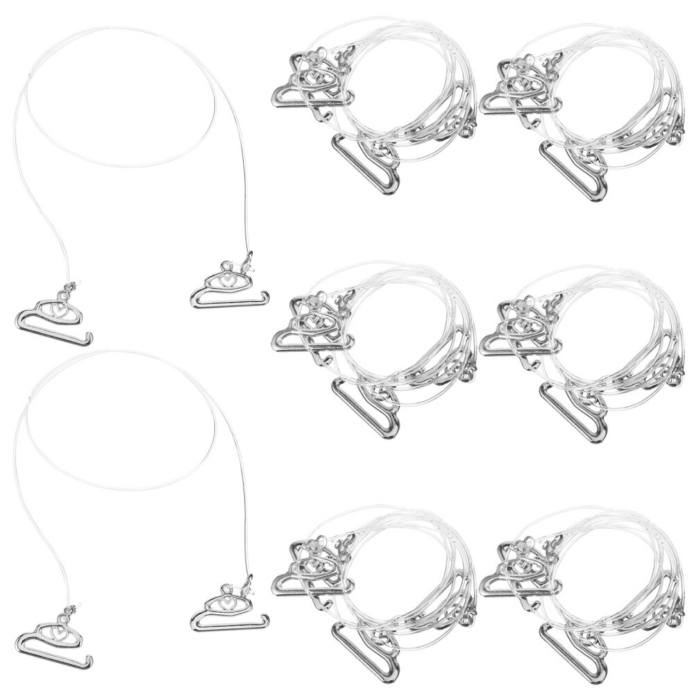 16pcs Invisible Bra Straps Adjustable Bra Shoulder Straps Transparent