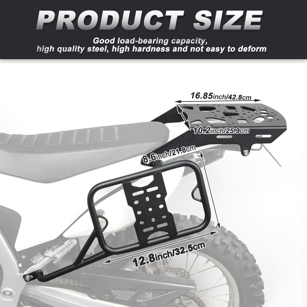 Fit For HONDA CRF250L 2012-2020 Rear Luggage Rack & Side Carrier Pannier Rack