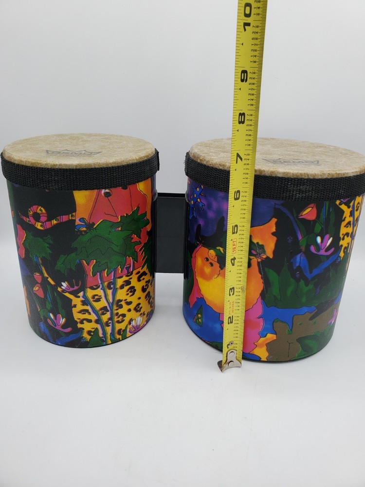 REMO Kids Percussion Bongo Double Drums Mint