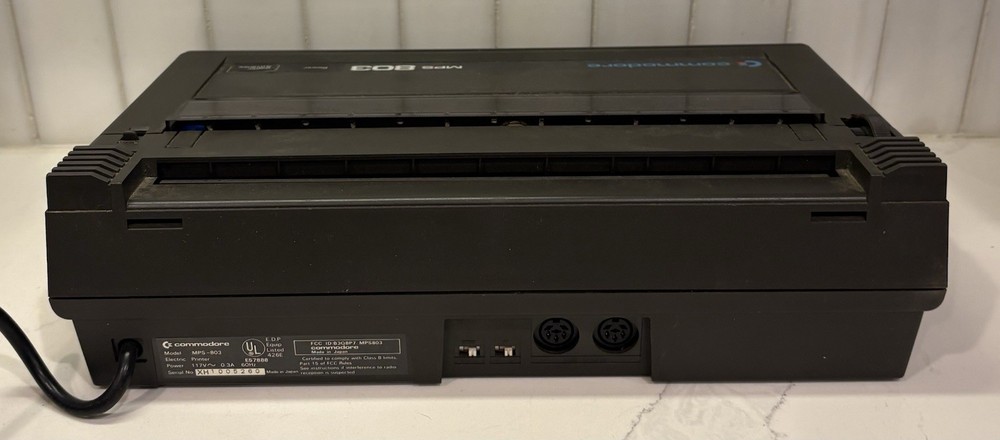 Commodore MPS-803 Dot Matrix Printer POWERS ON. For Parts Only. See Video ▶️