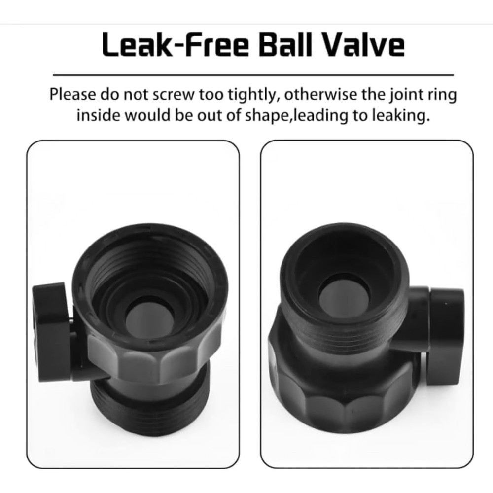 For Garden 12x Plastic Hose Shut-Off Valve 3/4" Thread Connector Coupling Set
