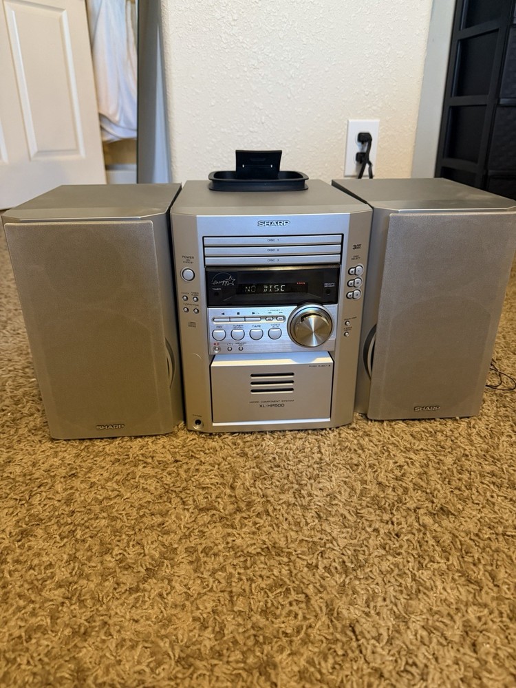Sharp XL-HP500 Mini Component Stereo System w/ CP-HP500 Speakers