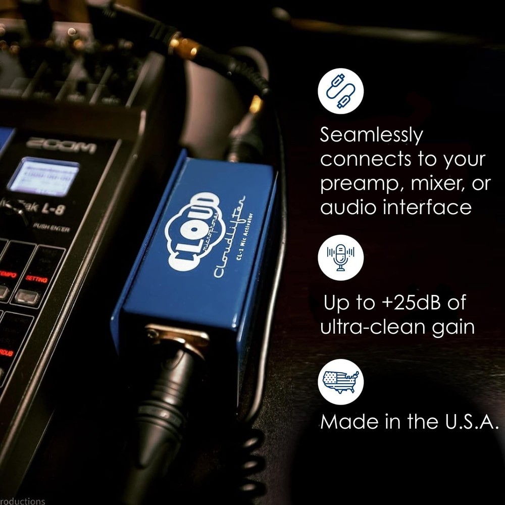 Cloud Microphones - Cloudlifter CL-1 Mic Activator - Ultra-Clean Microphone P...