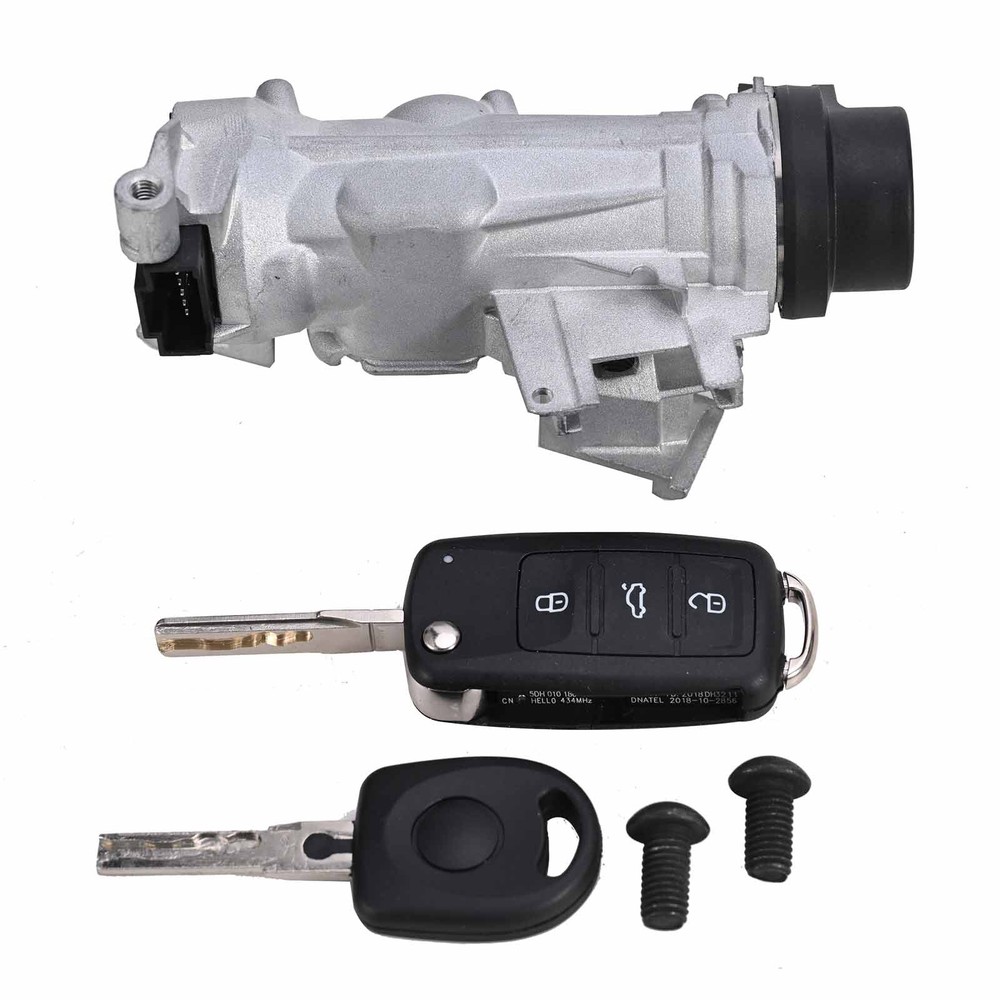 Upgraded Ignition Switch Lock For Vw Jetta Golf Tiguan W/Remote Control Key