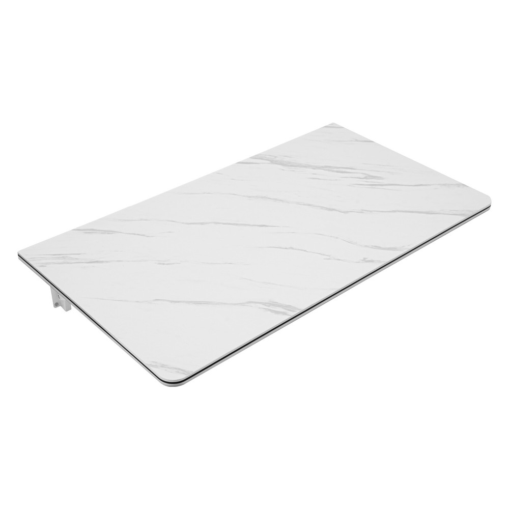 Folding Wall Mounted Laptop Desk with Brackets Space Saving Foldable Table