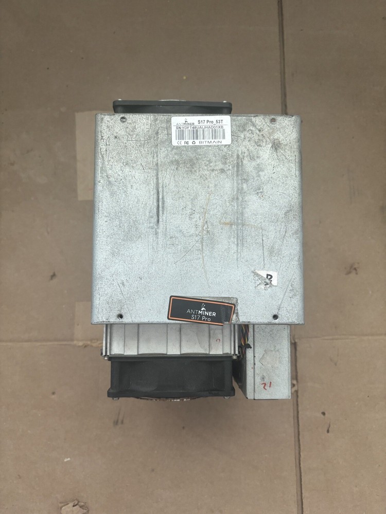 Bitmain Antiminer S17 Pro 53T Bitcoin Miner Untested AS- IS