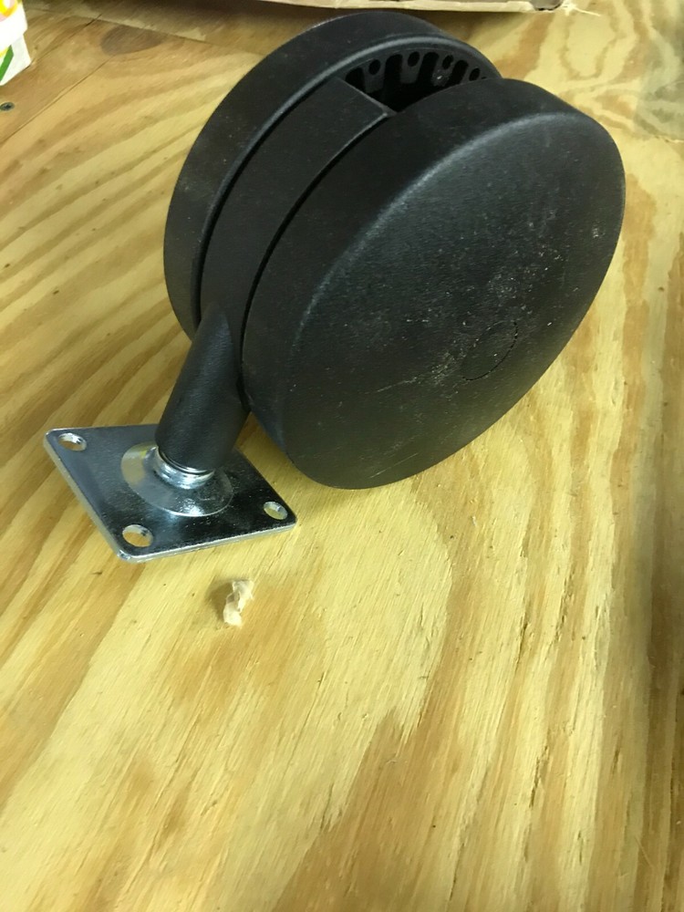 5" diameter plastic swivel casters