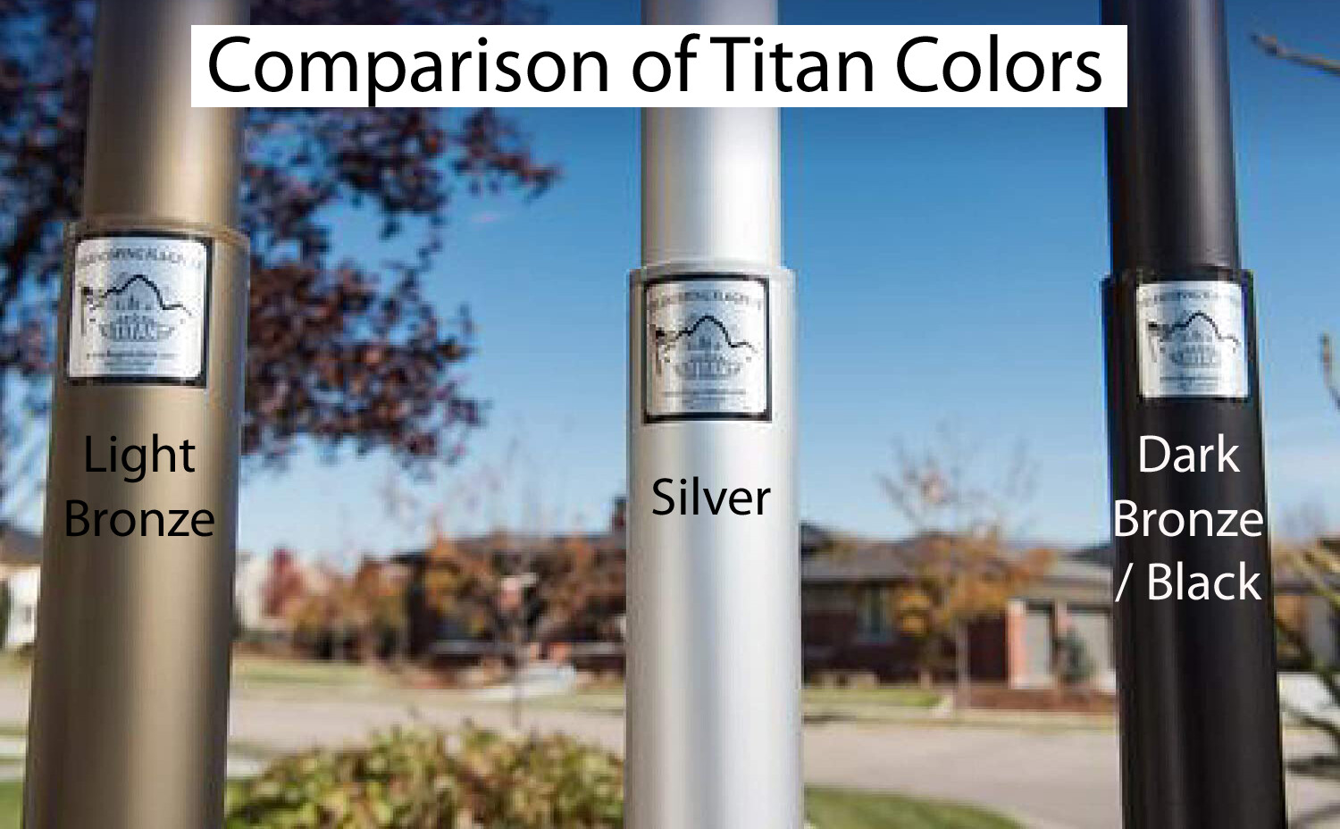 25' Dark Bronze/Black "Titan" Telescoping Flagpole with 4' x 6' U.S. Flag