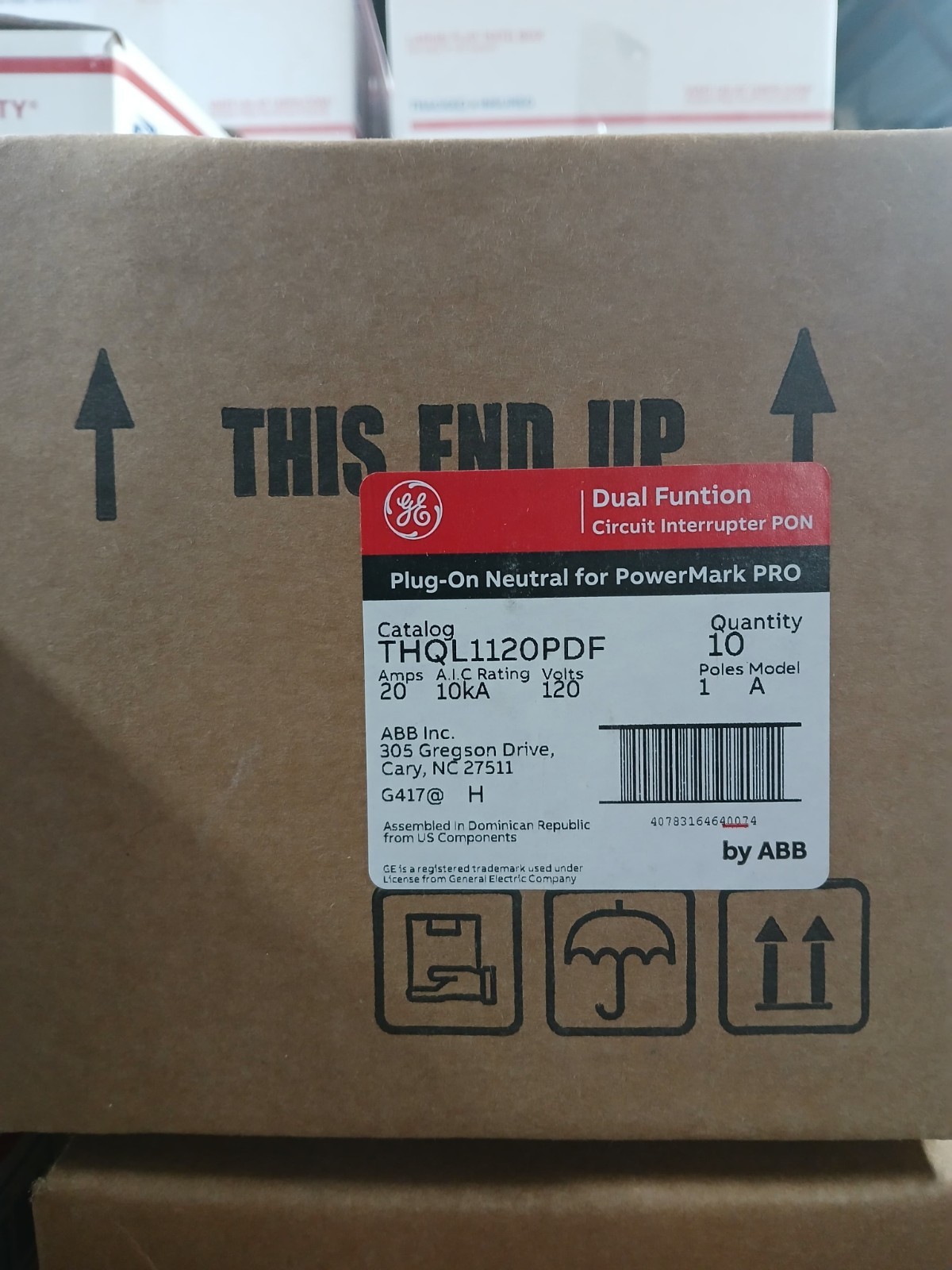 GE BY ABB GROUND FAULT/ ARC FAULT PLUG ON NEUTRAL INTEGRATED THQL1120PDF